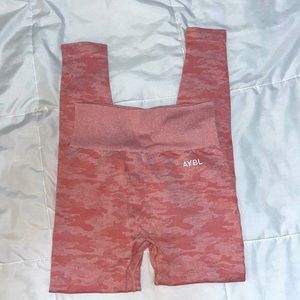 AYBL pink evolve camo seamless leggings with butt scrunch